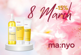 –15% на весь ассортимент Manyo к 8 Марта!